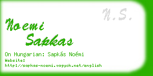 noemi sapkas business card